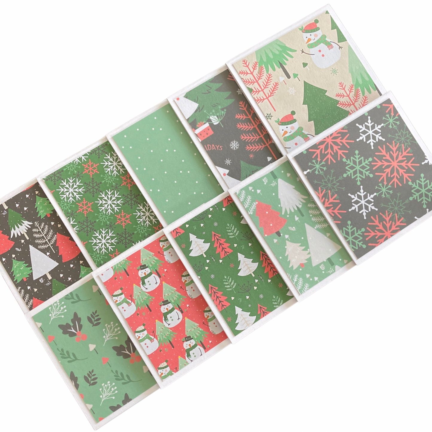 3x3 Winter Holidays Note Cards
