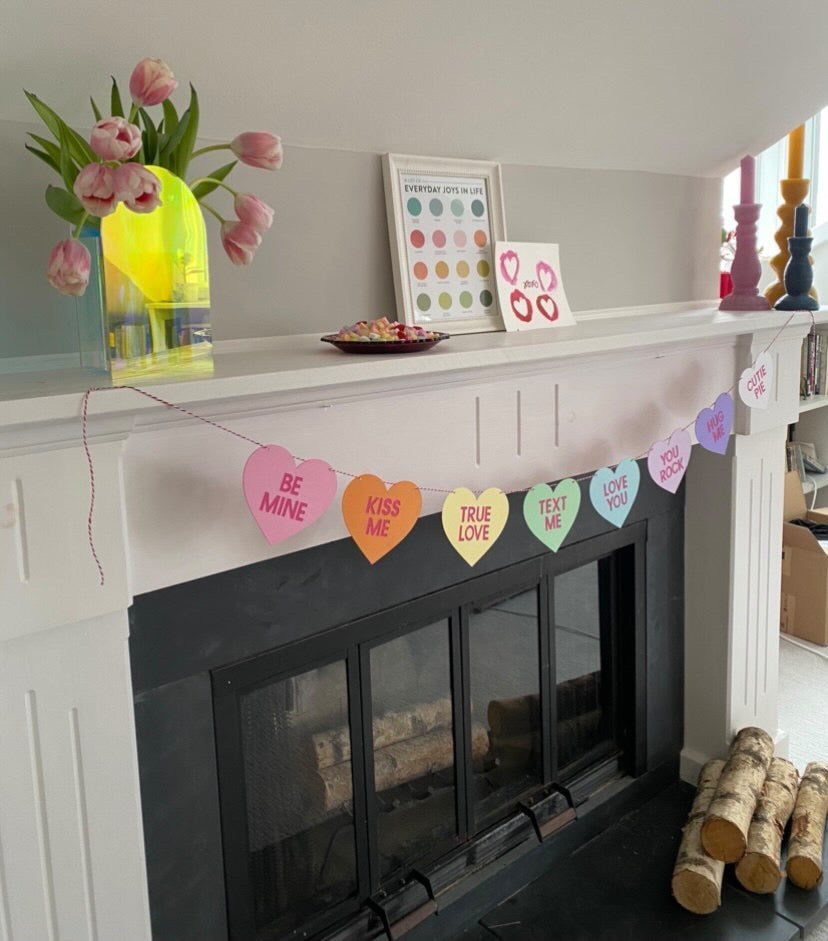 Conversation Hearts Banner