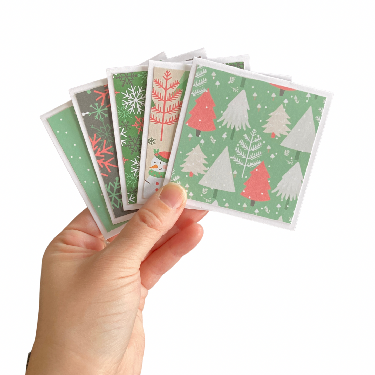 3x3 Winter Holidays Note Cards