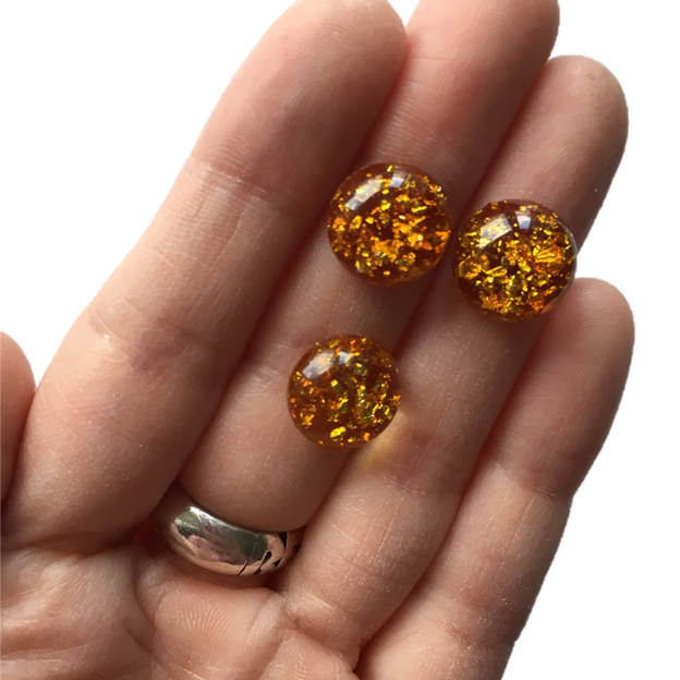Amber Foil Magnets