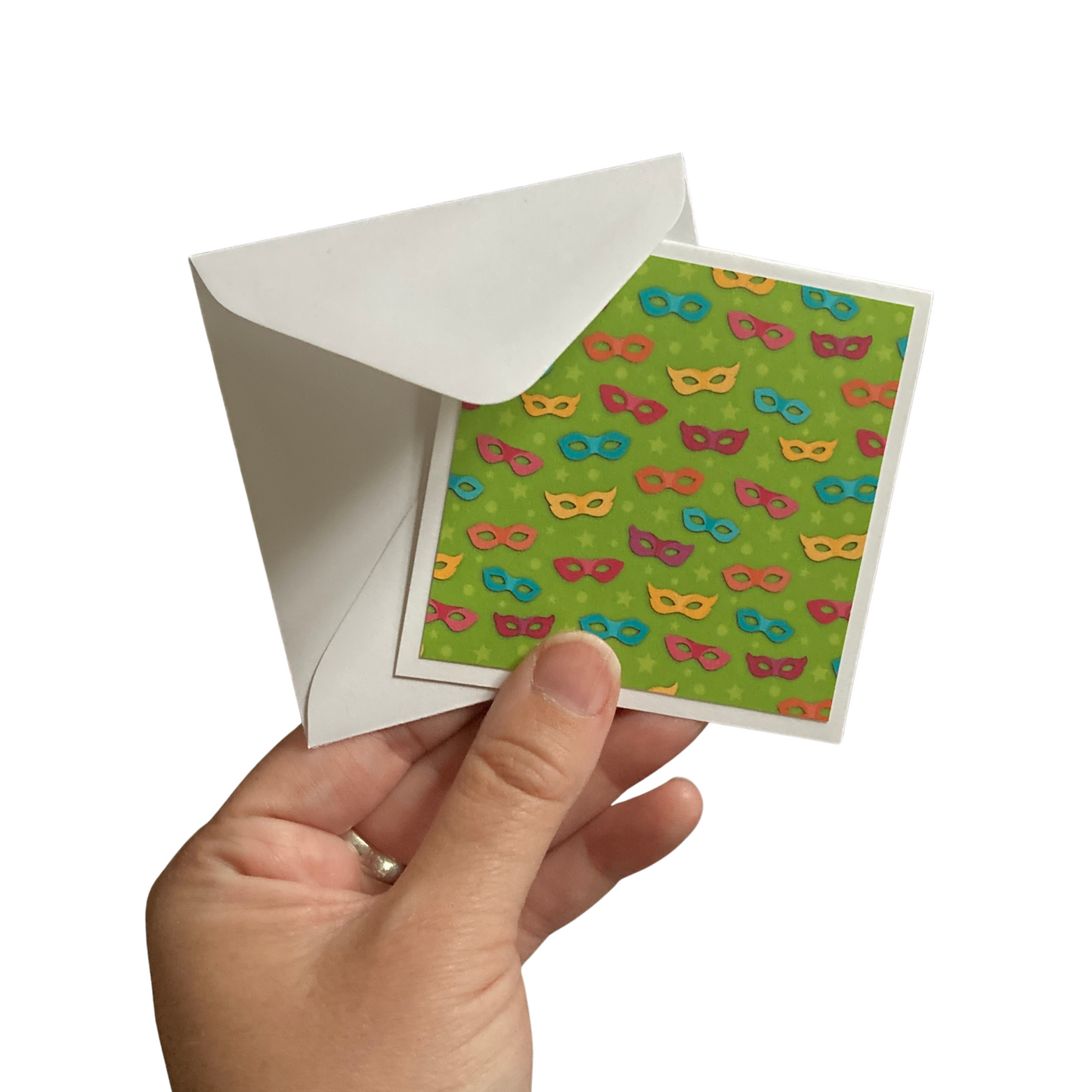 3x3 Rainbow Birthday Note Cards