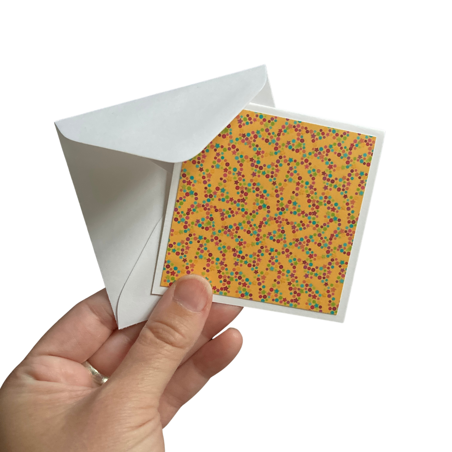 3x3 Rainbow Birthday Note Cards
