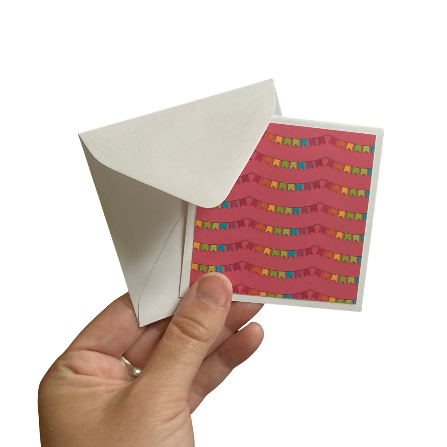 3x3 Rainbow Birthday Note Cards