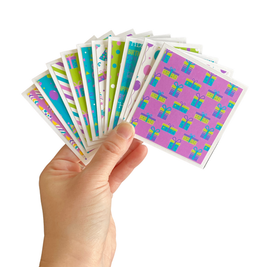 3x3 Birthday Note Cards