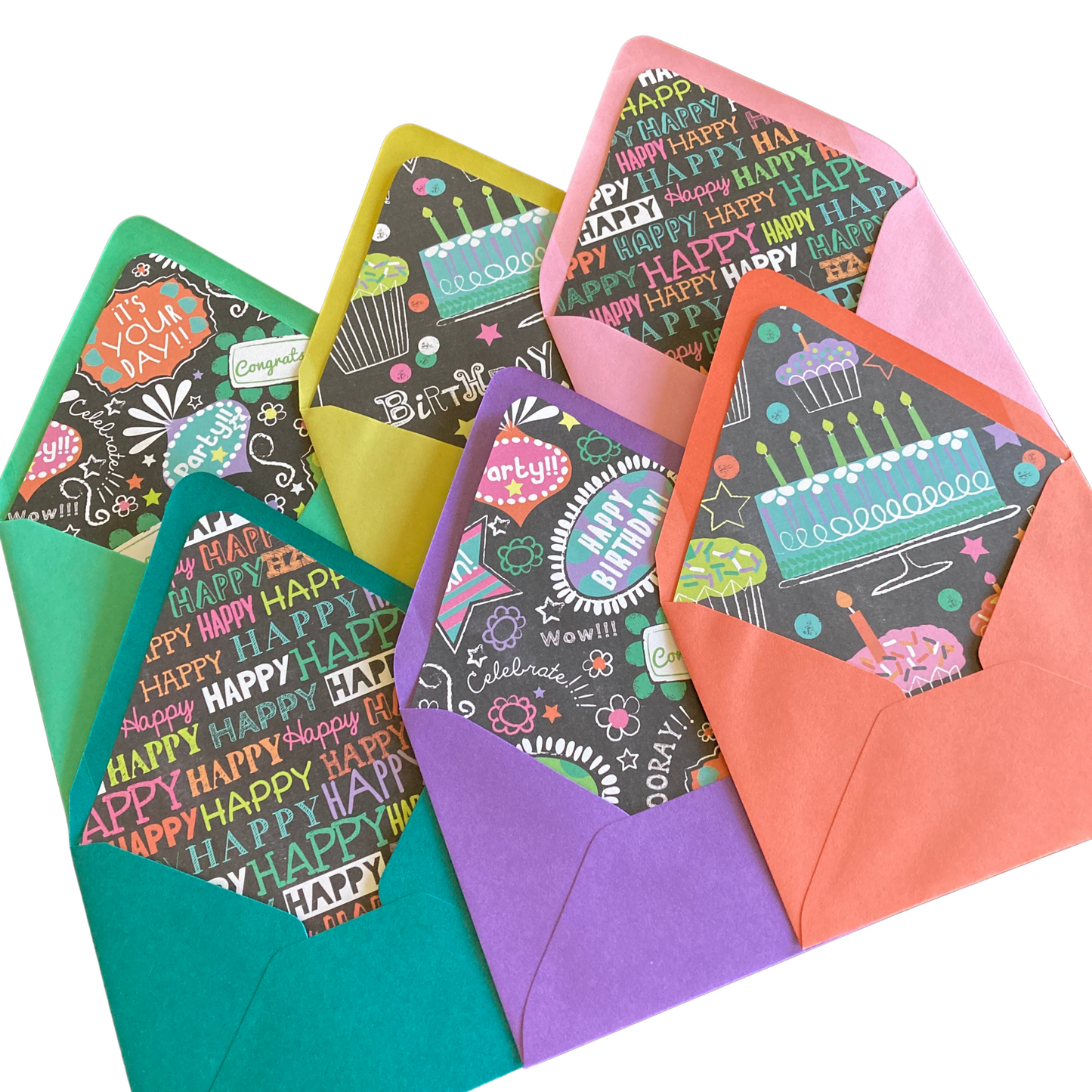 Chalk Birthday Note Cards