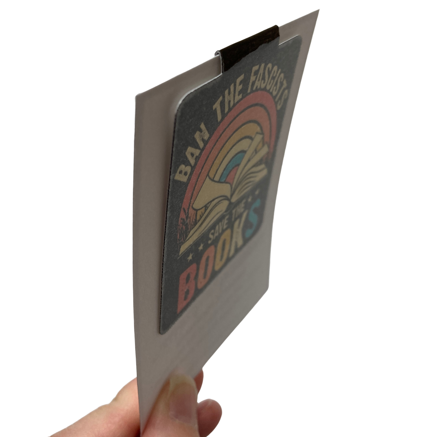 Ban The Fascists Save The Books Magnetic Bookmark
