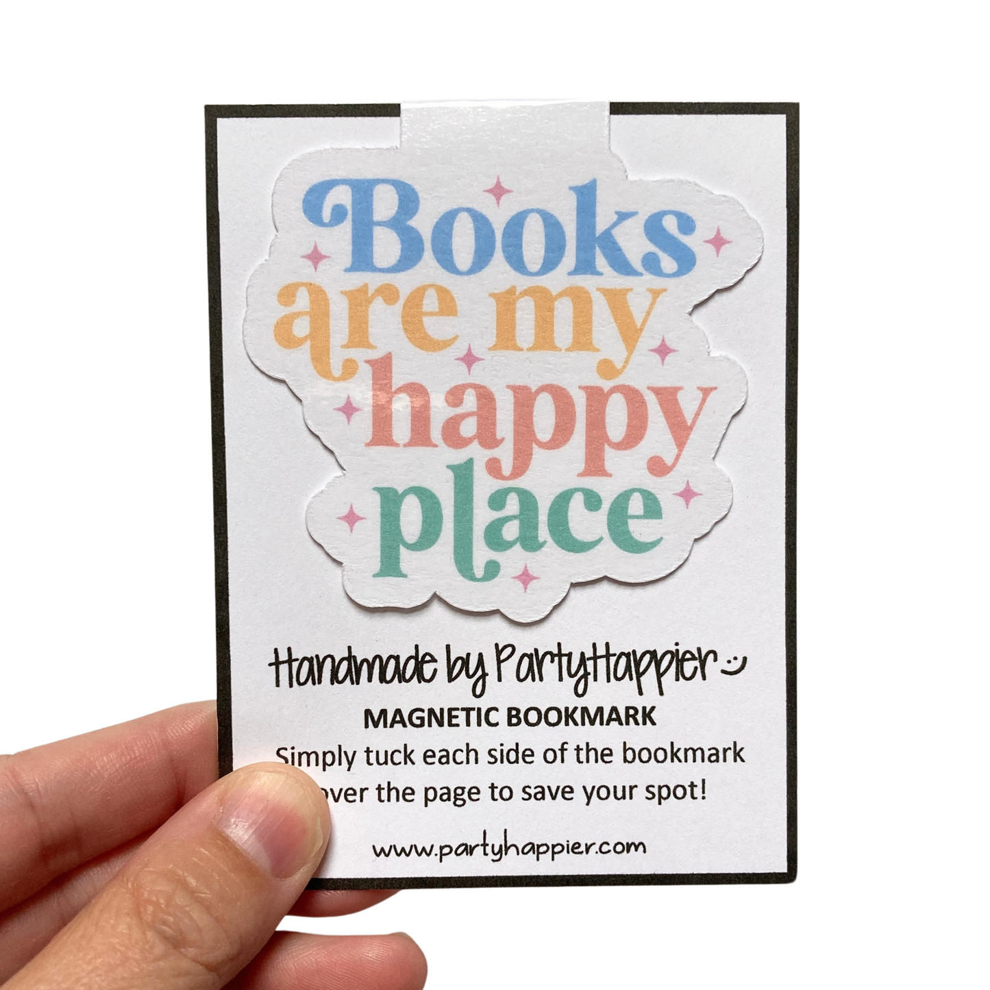 Books Are My Happy Place Magnetic Bookmark