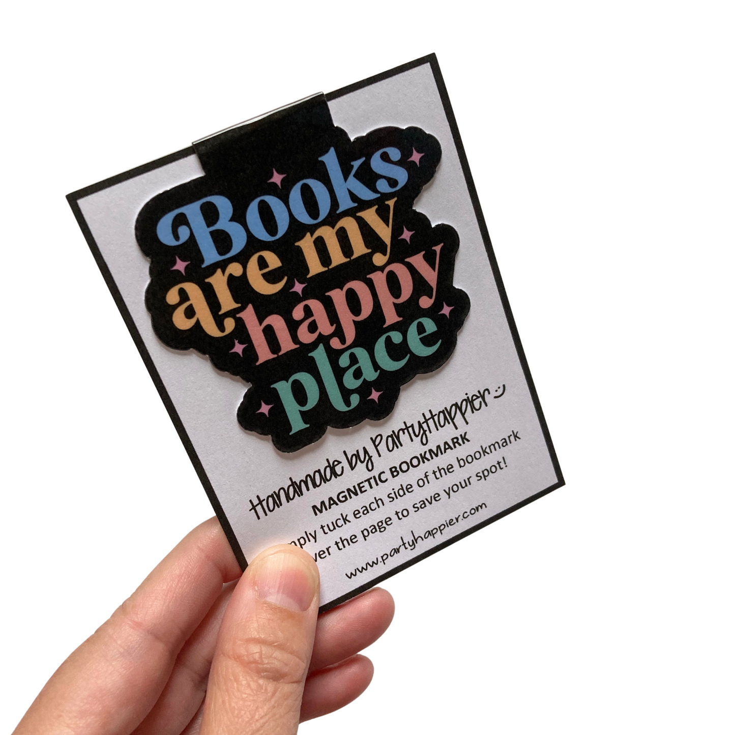 Books Are My Happy Place Magnetic Bookmark