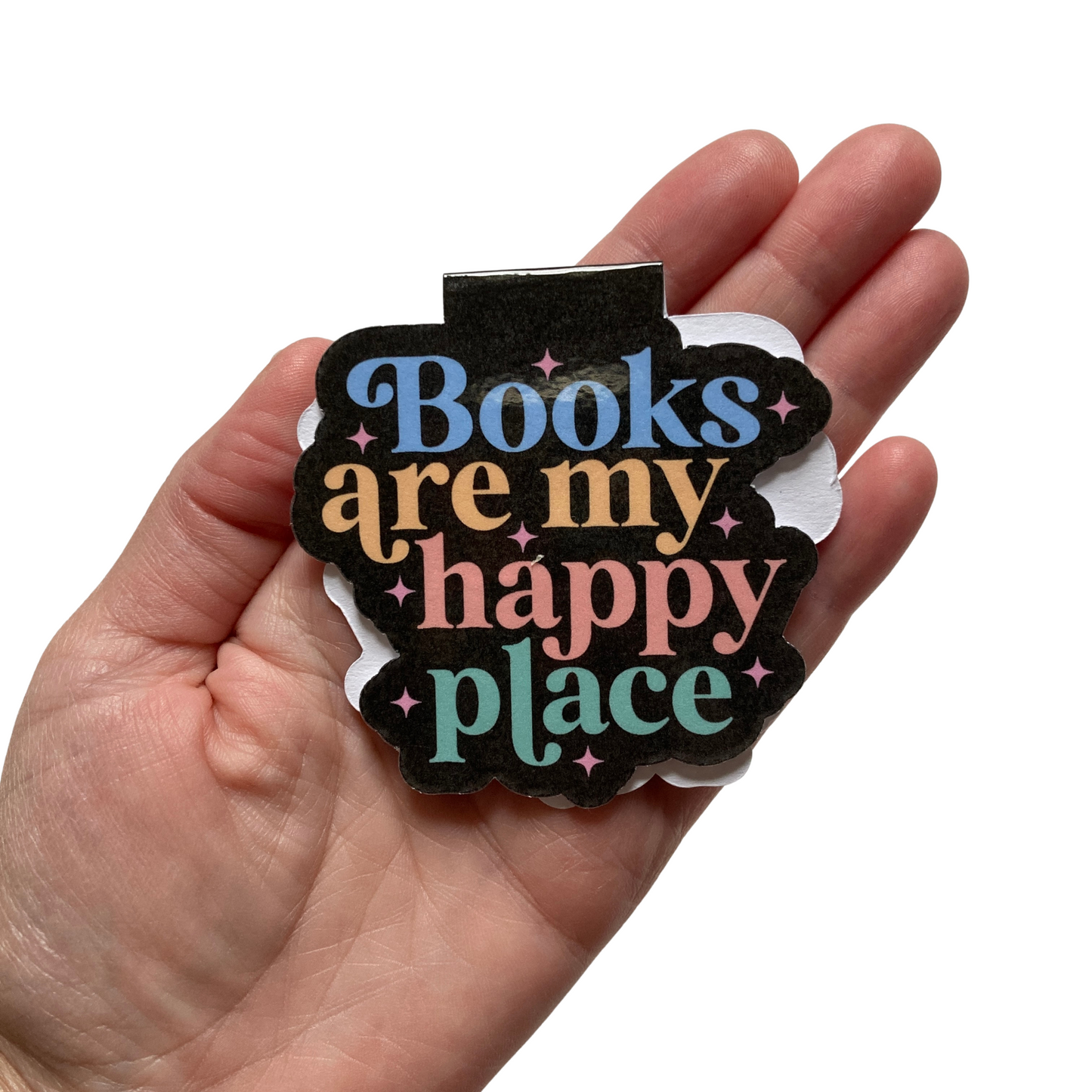 Books Are My Happy Place Magnetic Bookmark