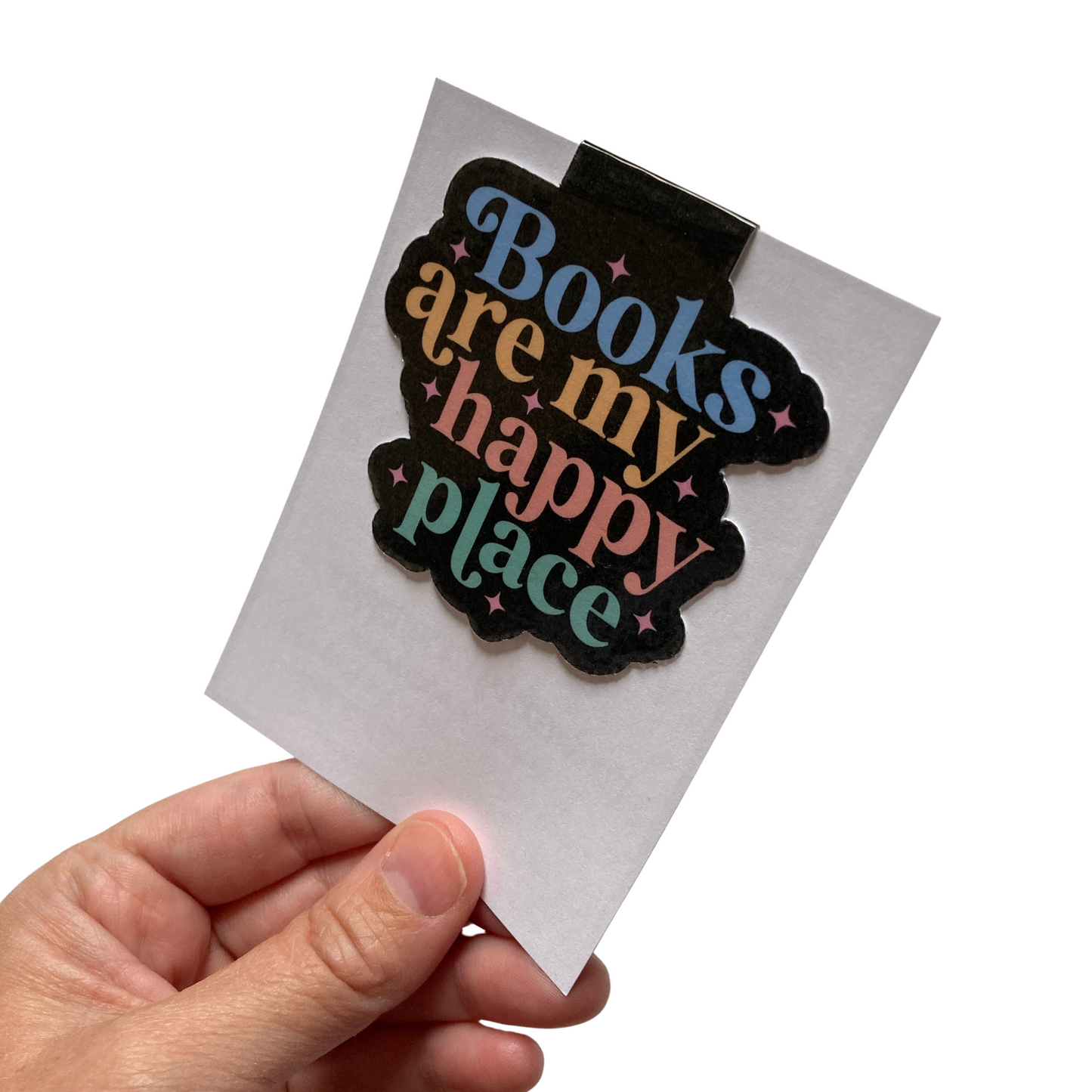 Books Are My Happy Place Magnetic Bookmark