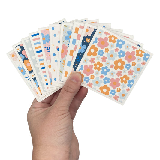 3x3 Colorful Garden Note Cards