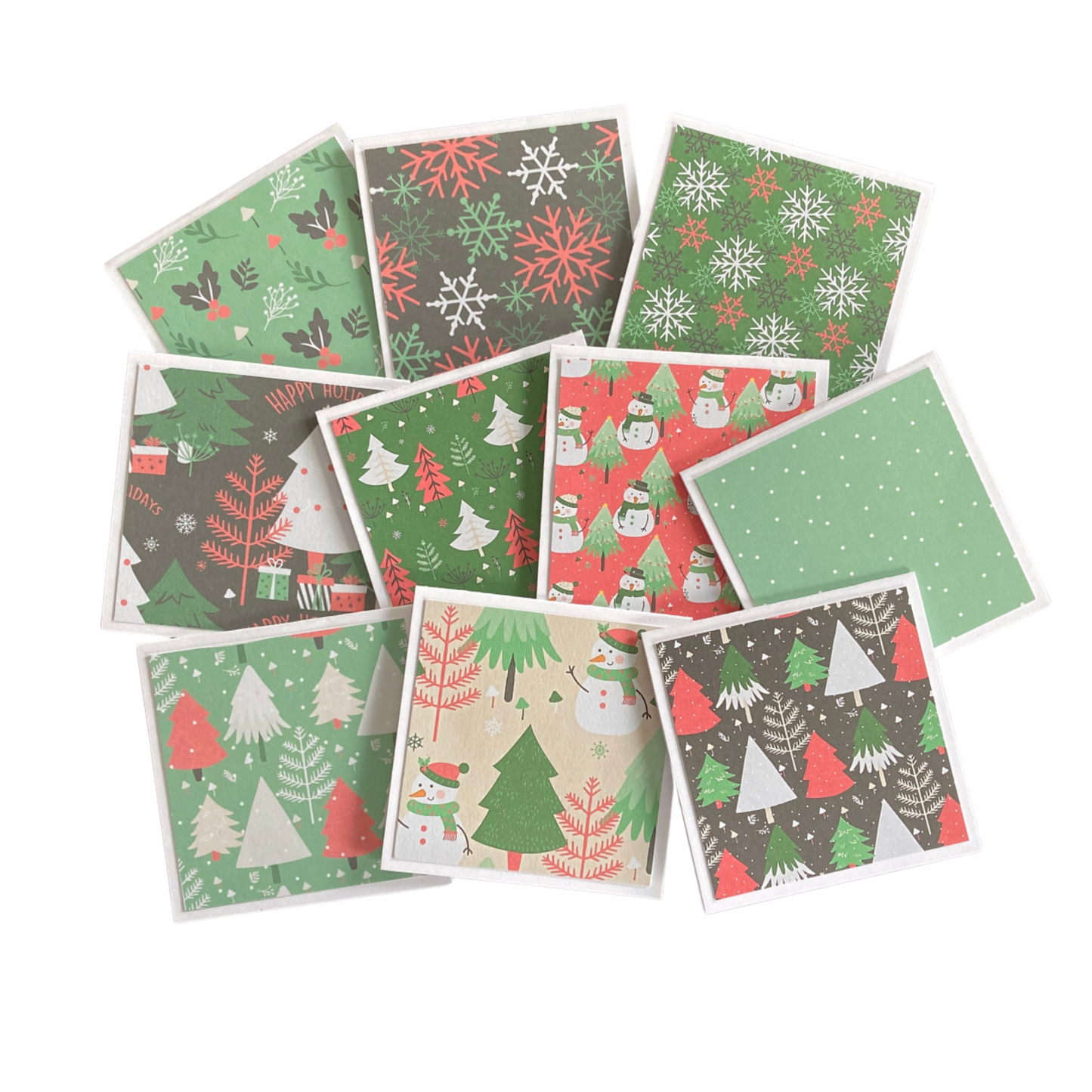 3x3 Winter Holidays Note Cards