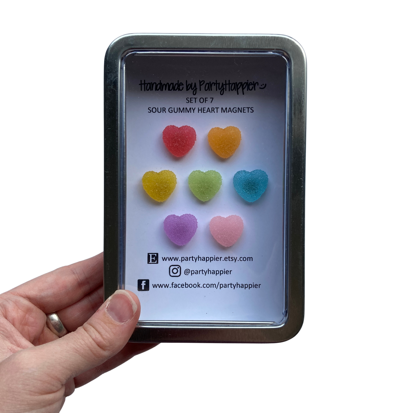 Sour Gummy Heart Magnets