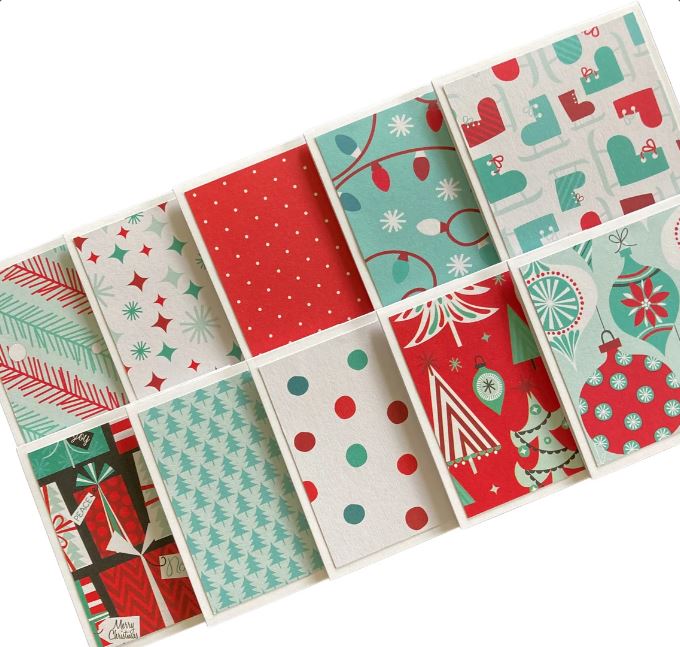 3x3 Snowday Note Cards