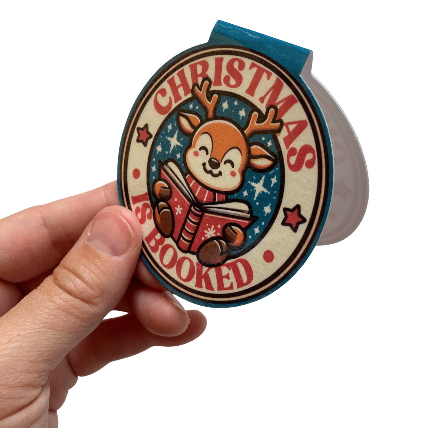 Christmas Is Booked Magnetic Bookmark