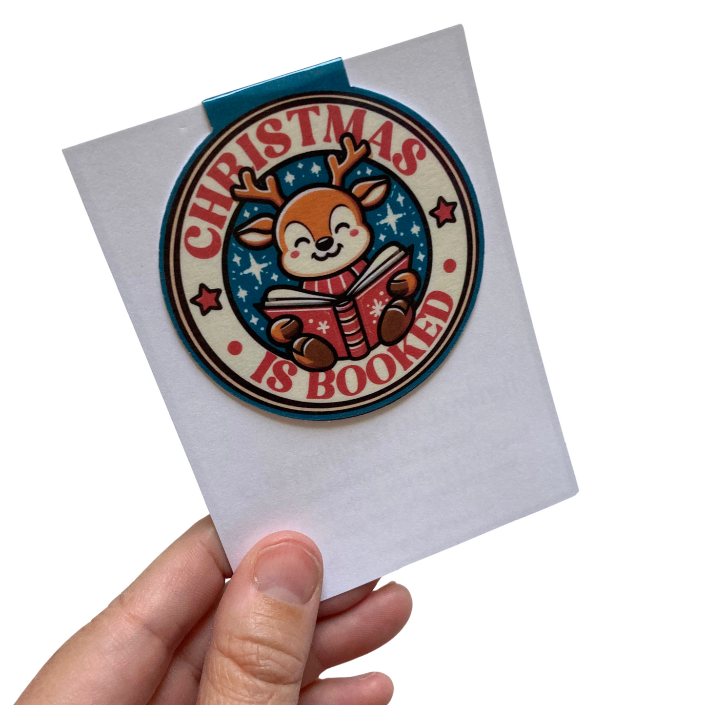 Christmas Is Booked Magnetic Bookmark