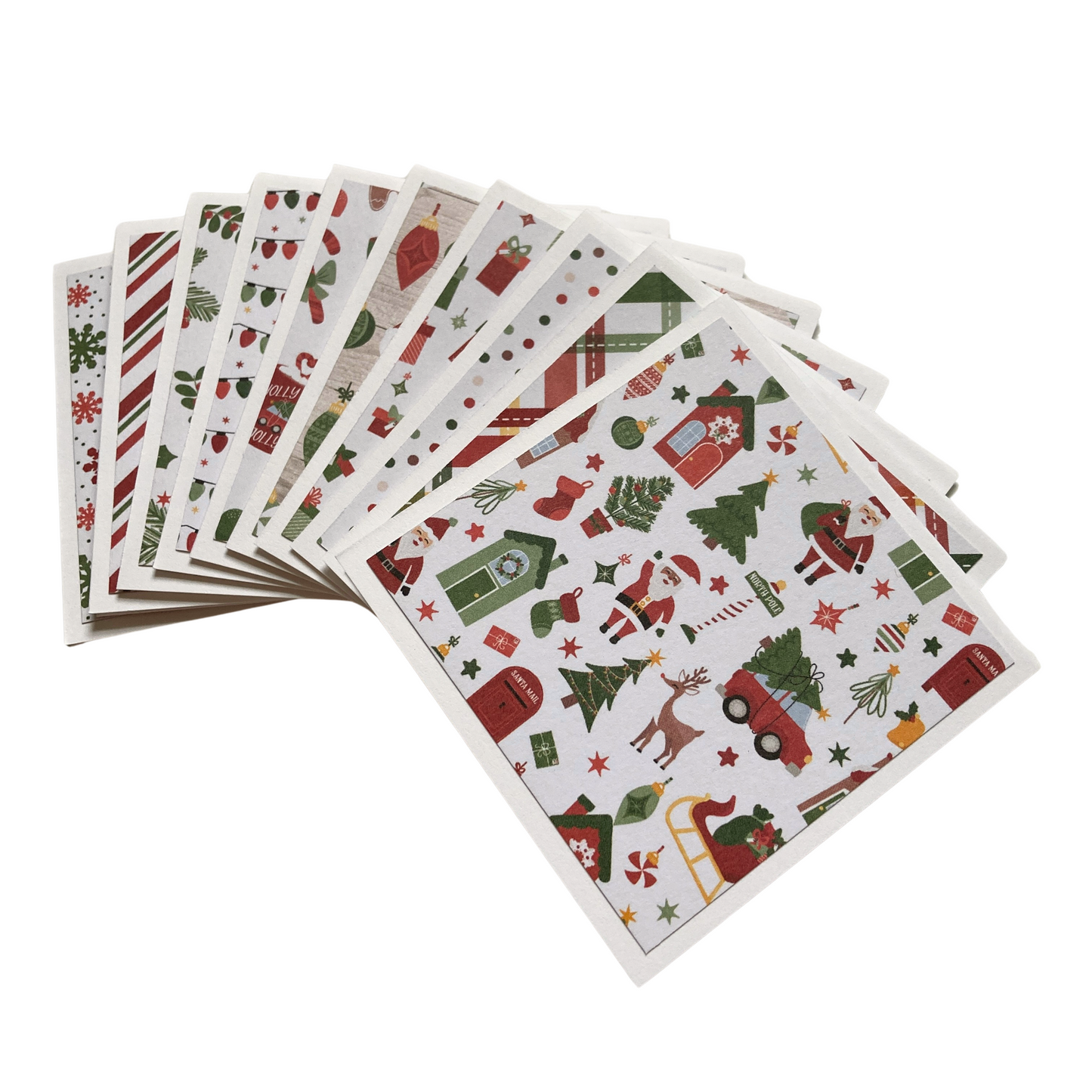 3x3 Santa Claus Lane Note Cards