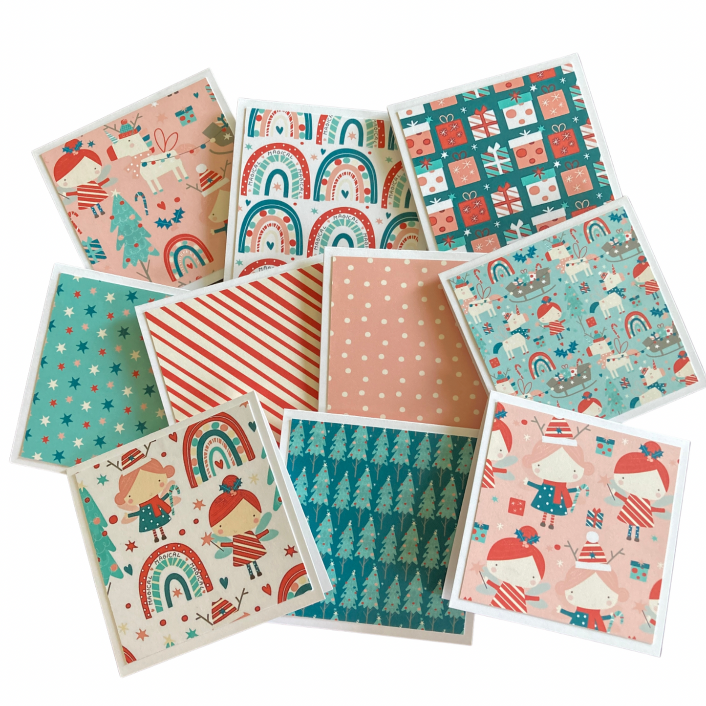 3x3 Holiday Magic Note Cards