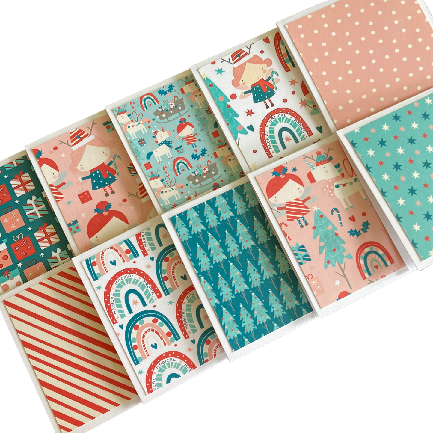 3x3 Holiday Magic Note Cards