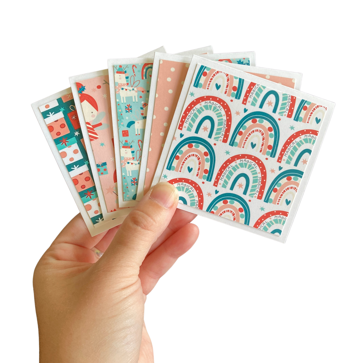 3x3 Holiday Magic Note Cards