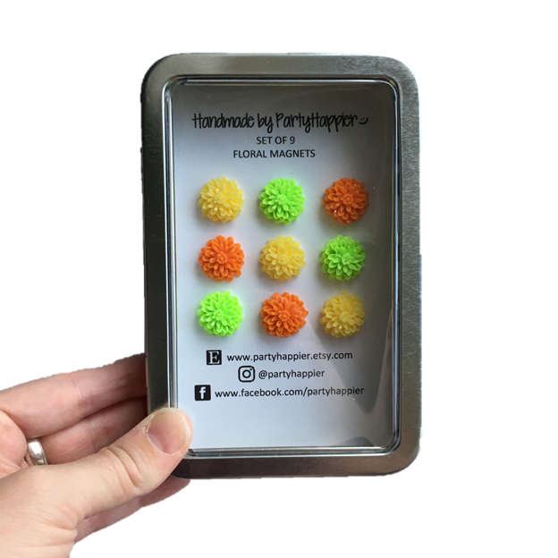 Citrus Floral Magnets