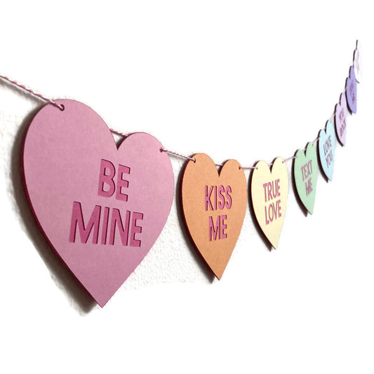 Conversation Hearts Banner