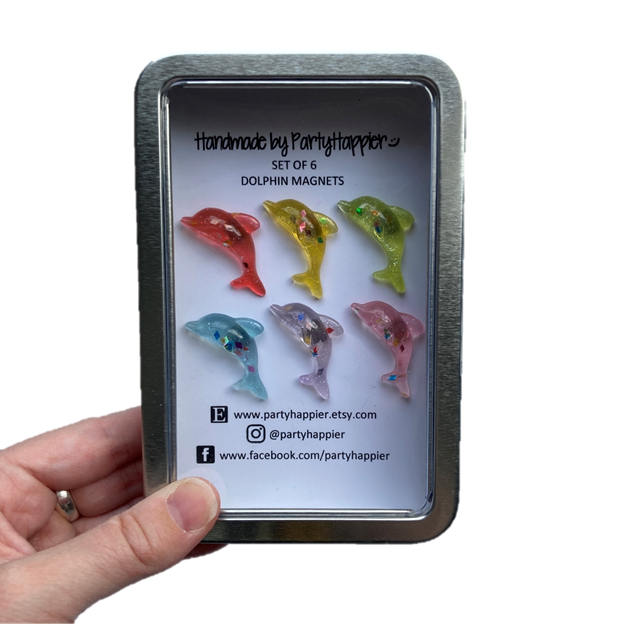 Rainbow Dolphin Magnets