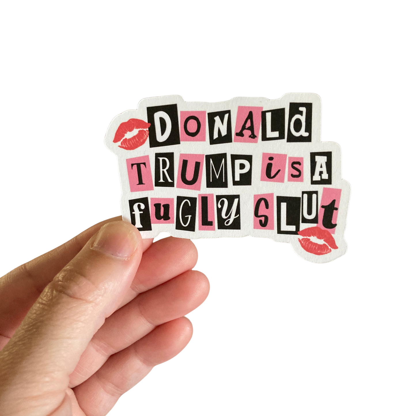Donald Trump Is A Fugly Slut Sticker