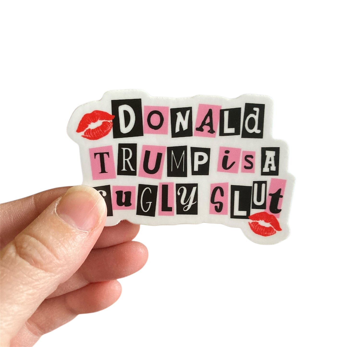 Donald Trump Is A Fugly Slut Sticker