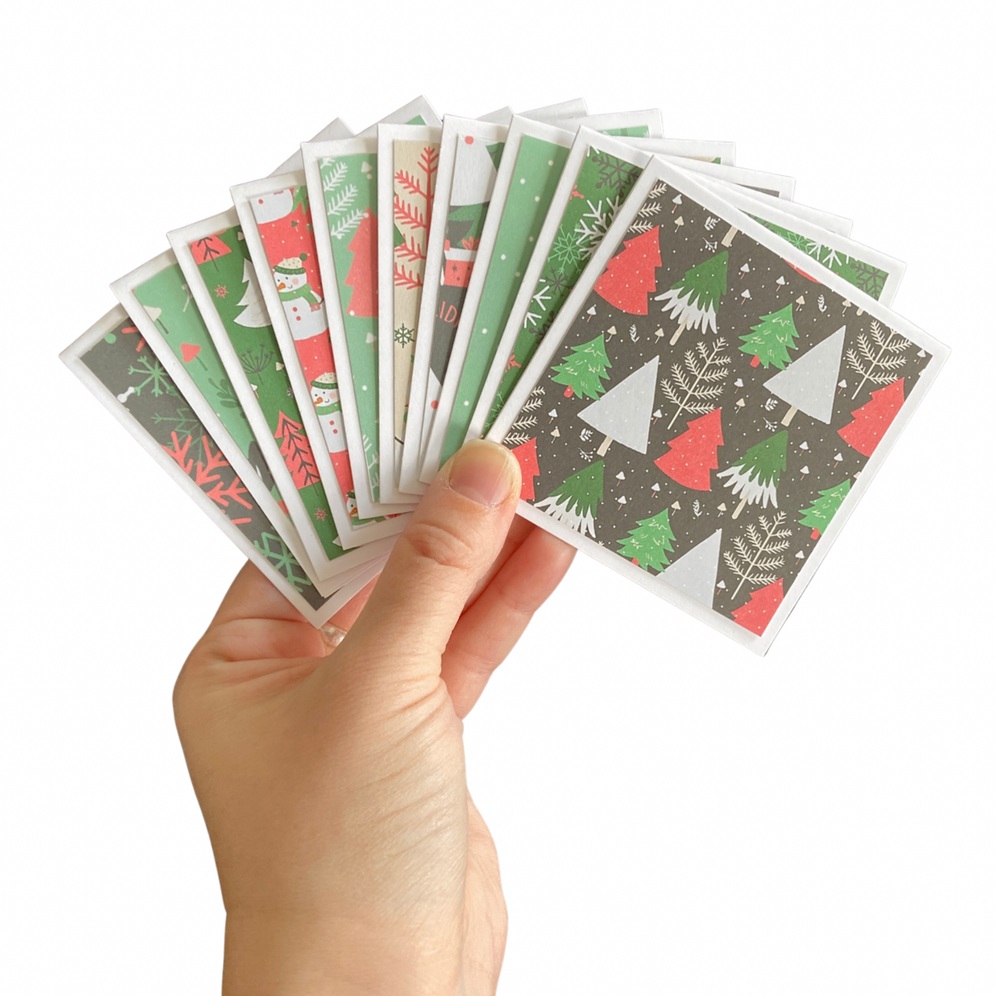 3x3 Winter Holidays Note Cards
