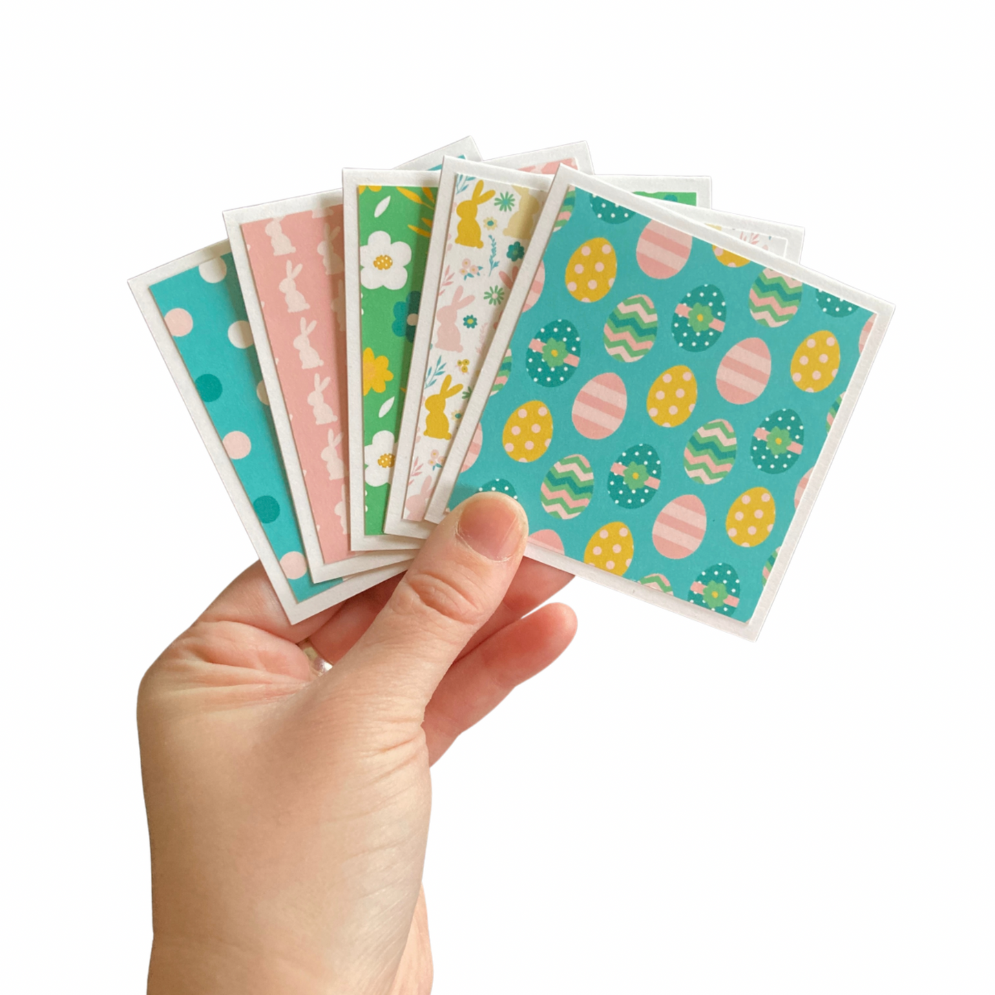 3x3 Easter Time Note Cards