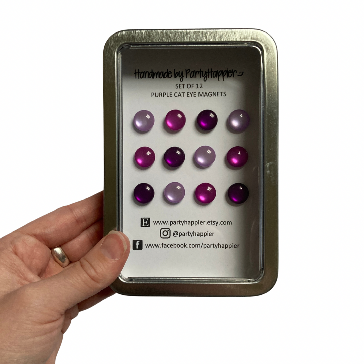 Purple Cat Eye Magnets