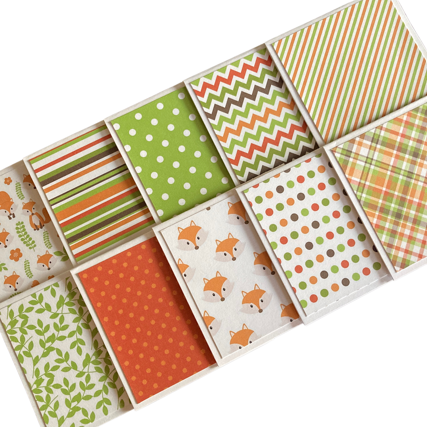3x3 Fox Note Cards