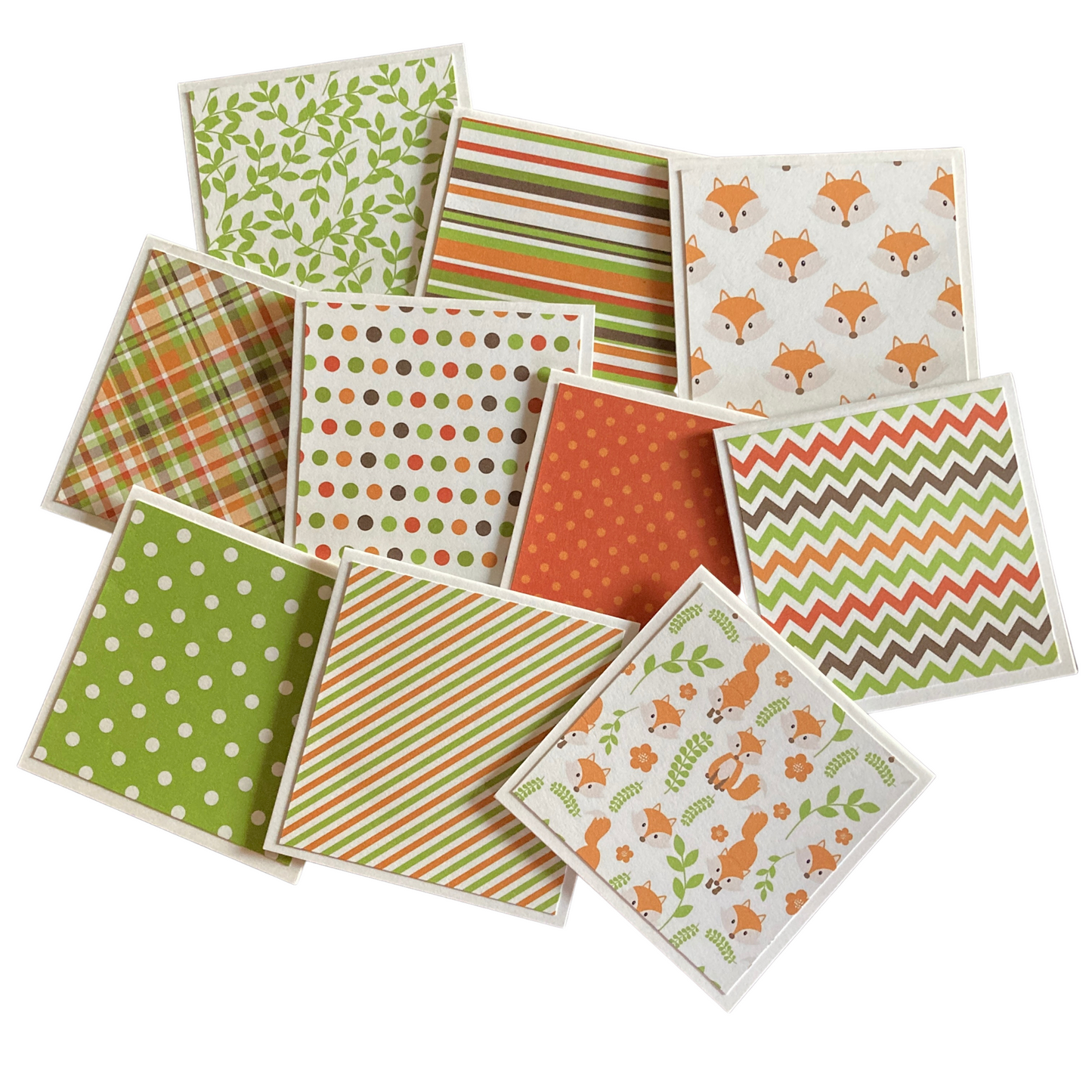3x3 Fox Note Cards