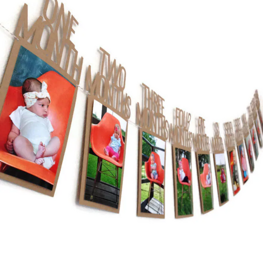 First Birthday Photo Banner