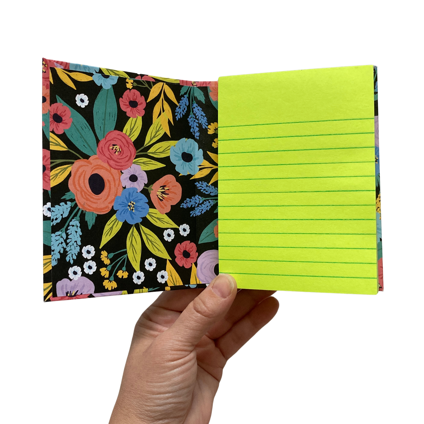 Dark Modern Floral Chunky Notepad