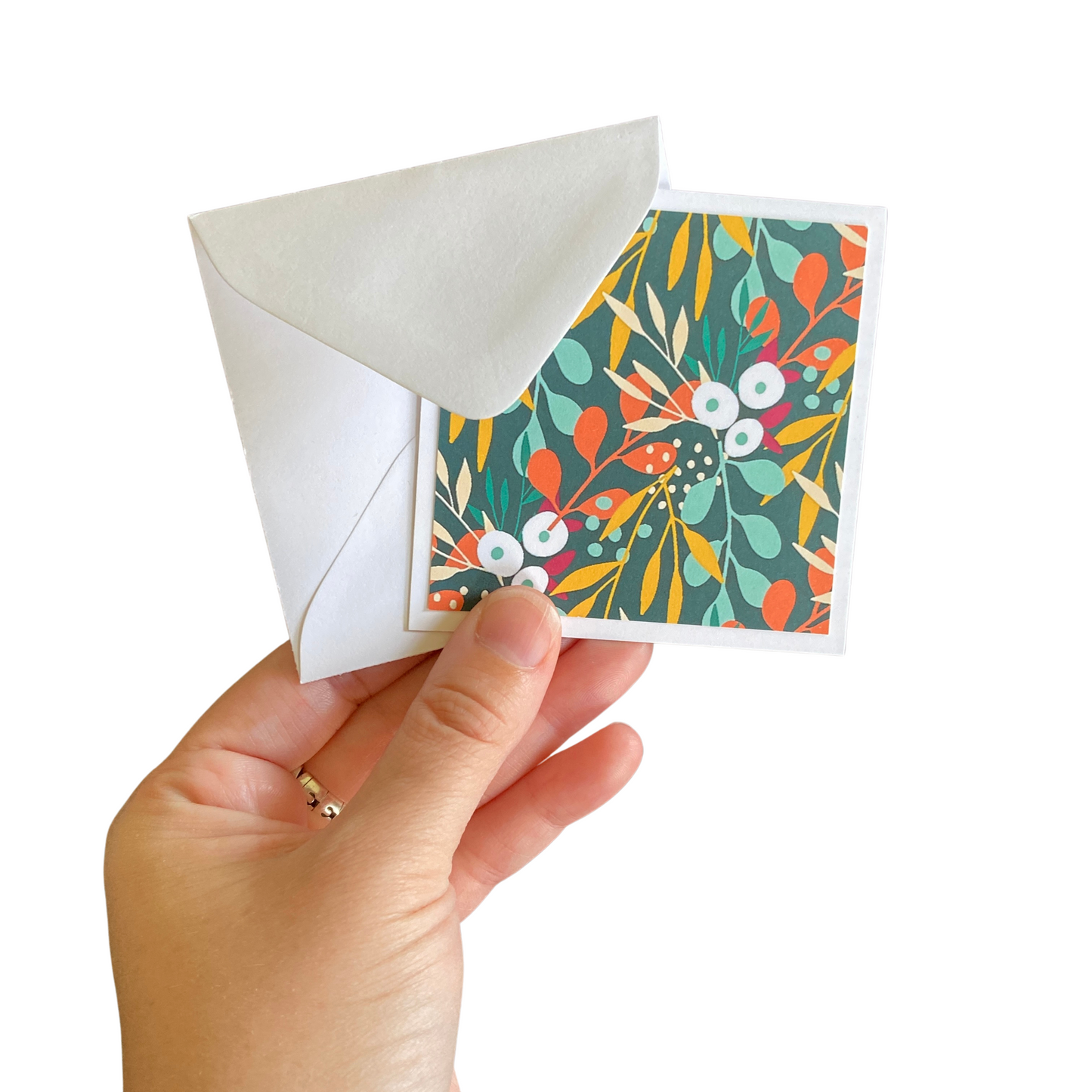 3x3 Modern Flowers Note Cards