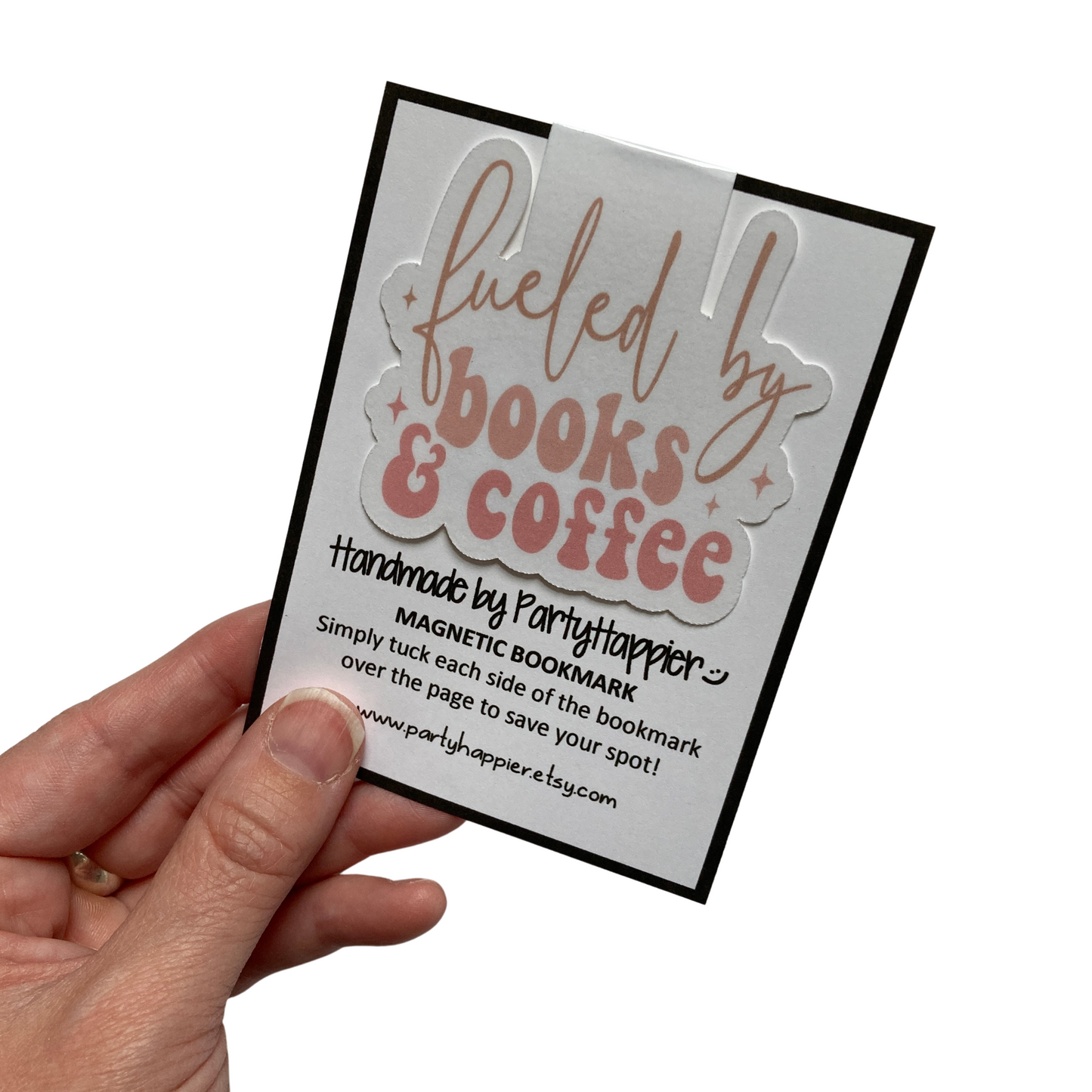 Fueled By Books and Coffee Magnetic Bookmark