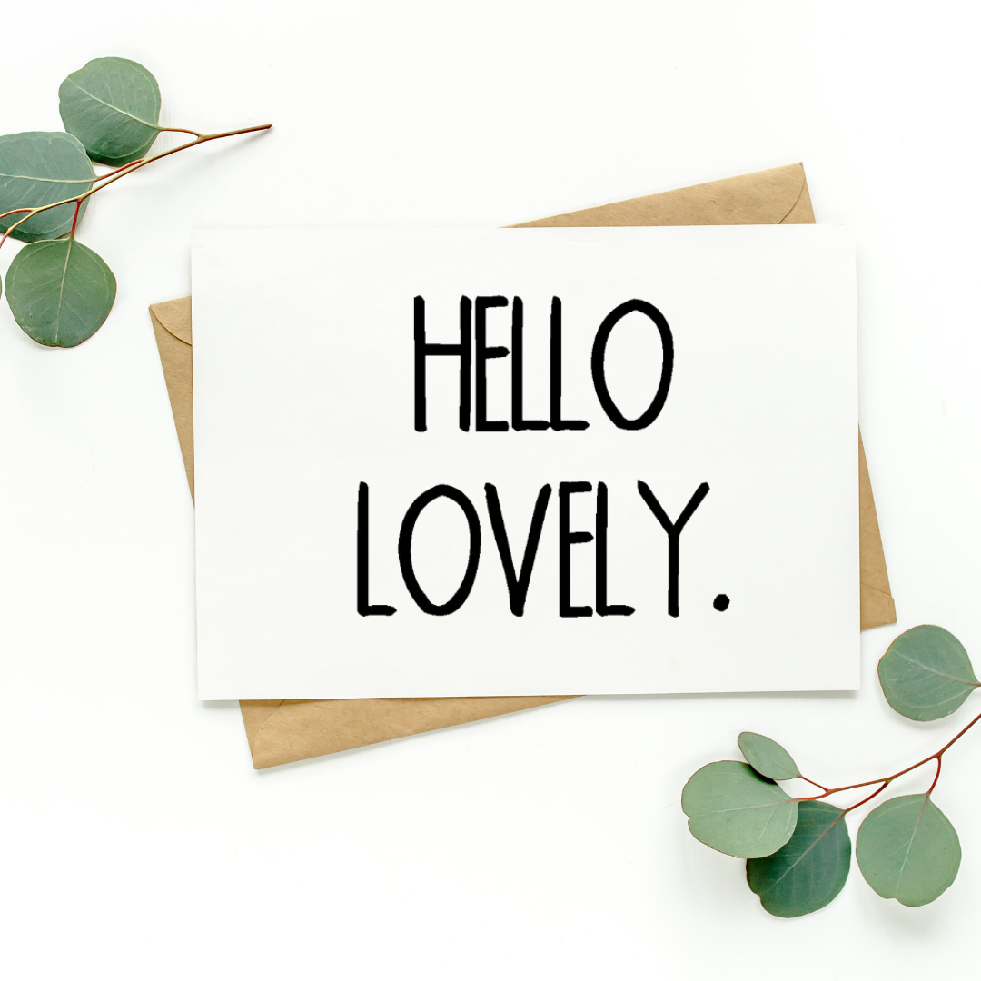 Hello Lovely Card