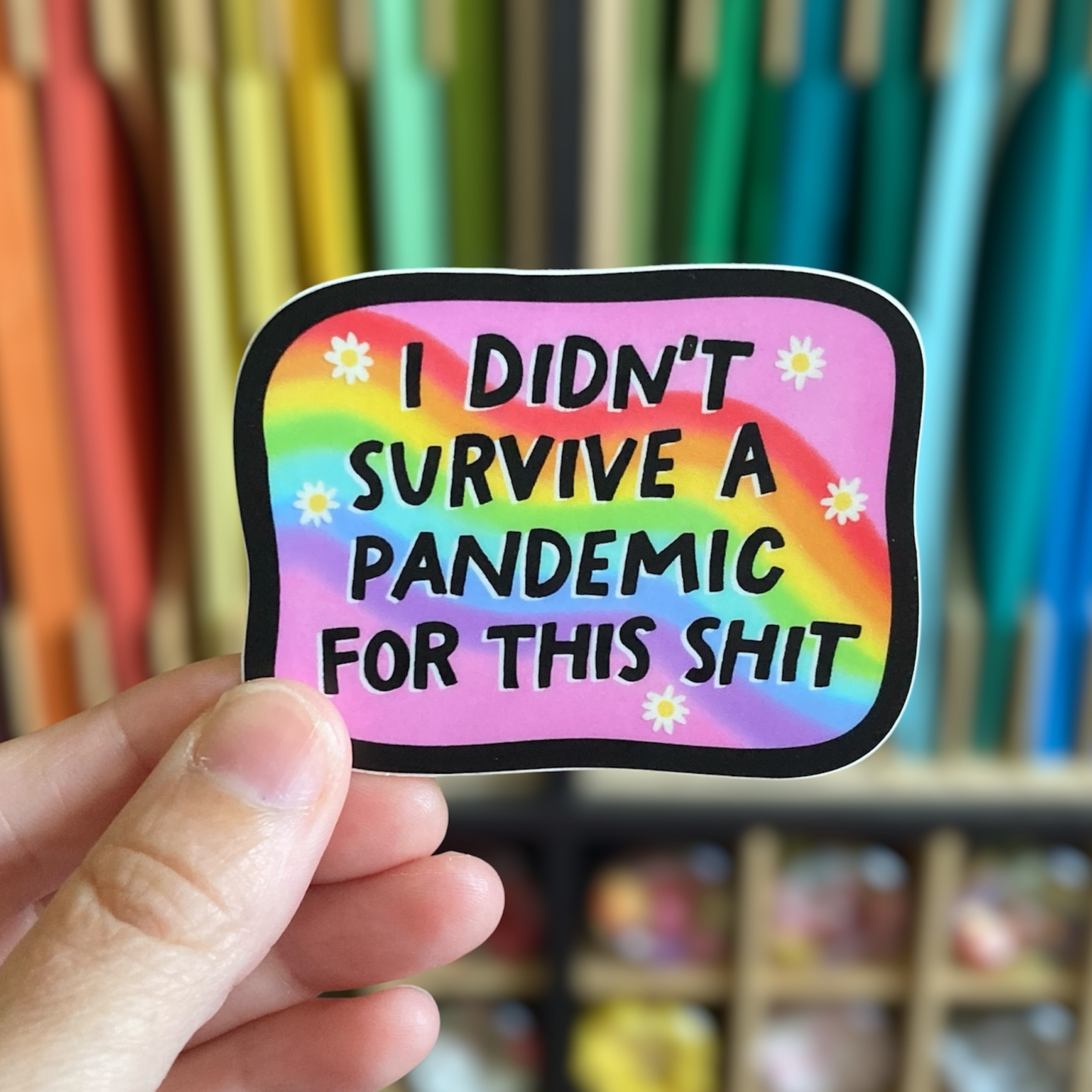 I Didn't Survive A Pandemic For This Shit Sticker