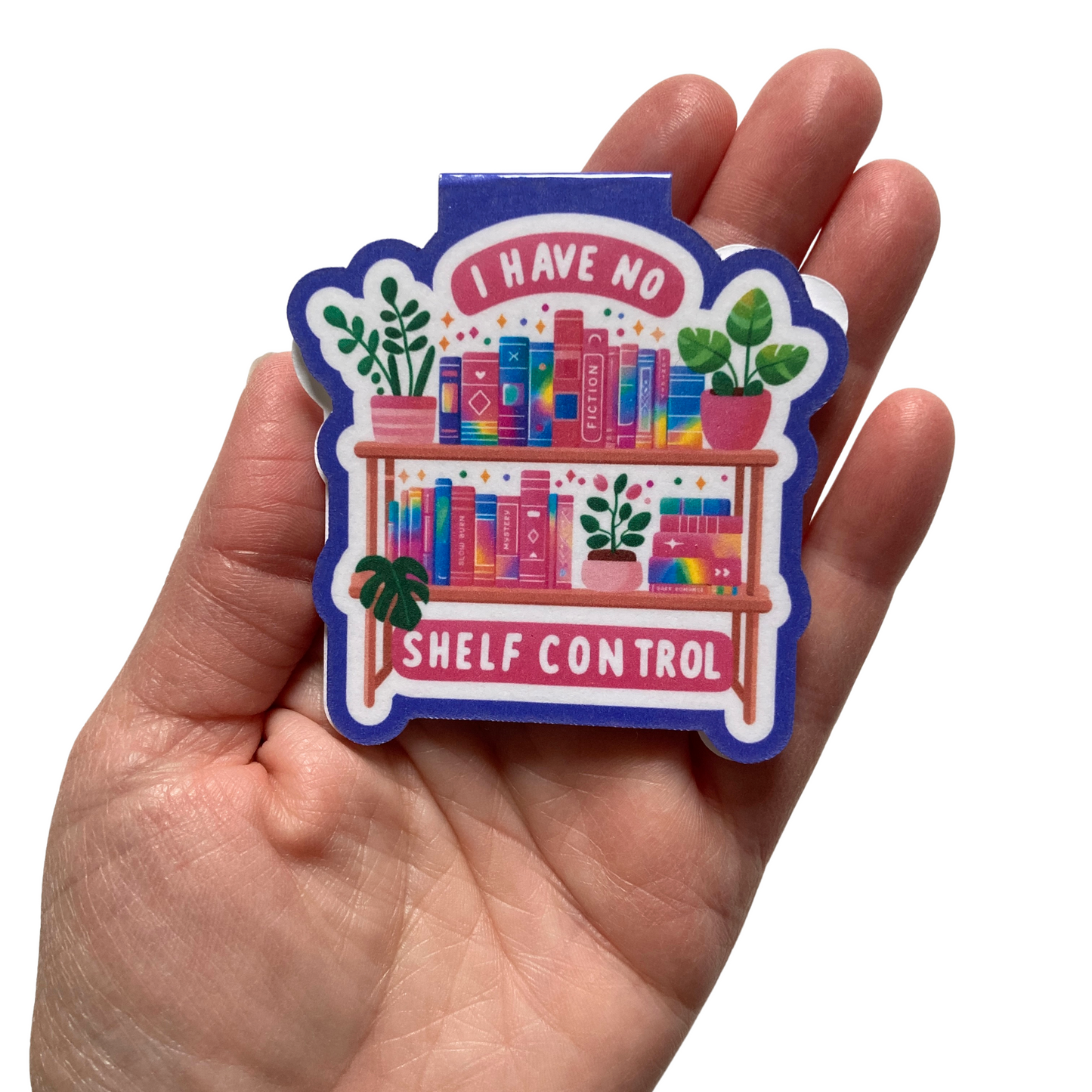 I Have No Shelf Control Floral Magnetic Bookmark
