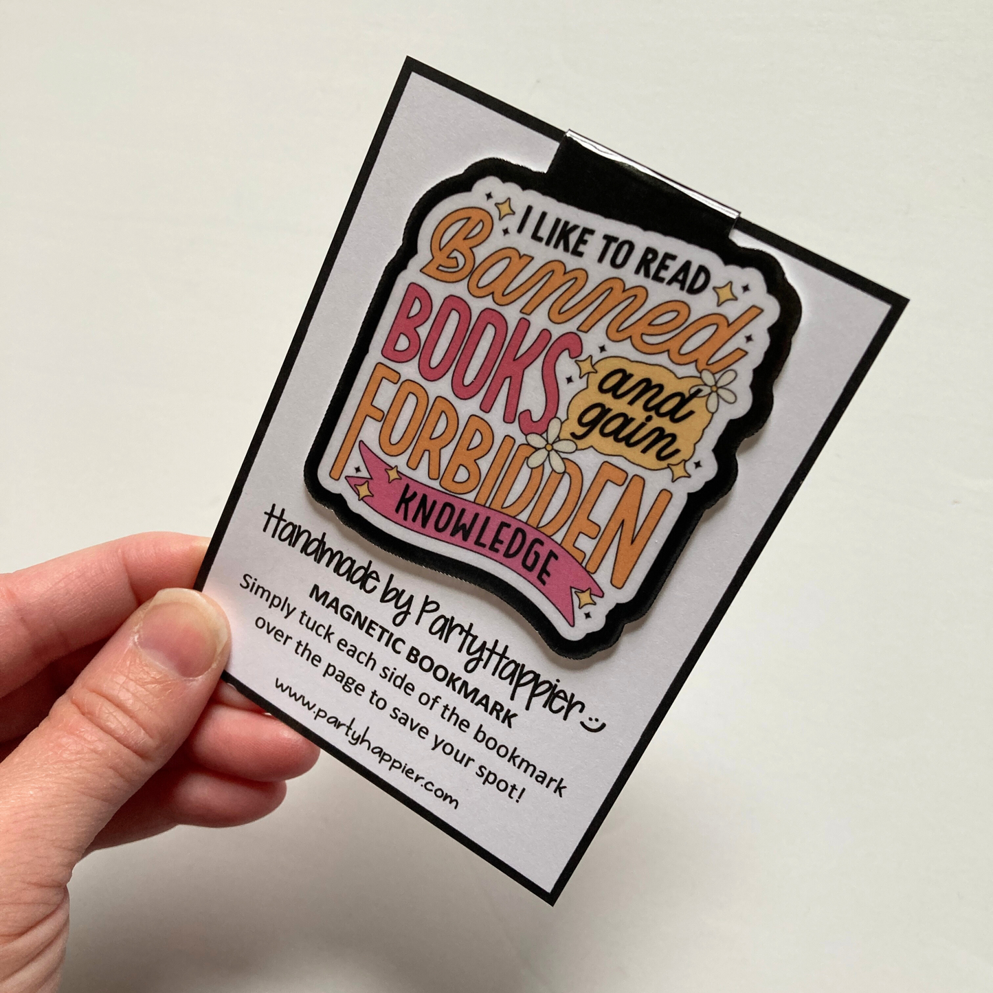 I Like To Read Banned Books Magnetic Bookmark
