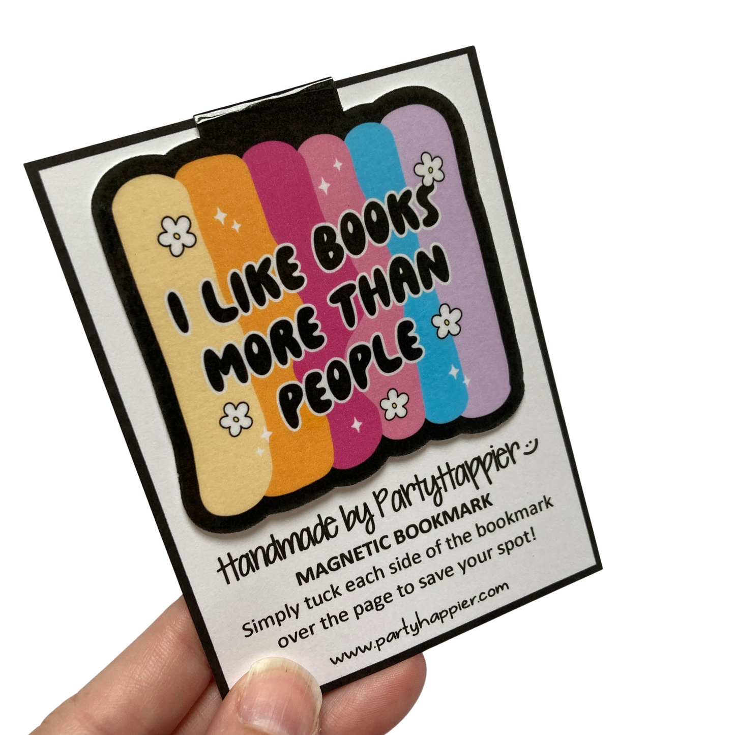 I Like Books More Than People Magnetic Bookmark