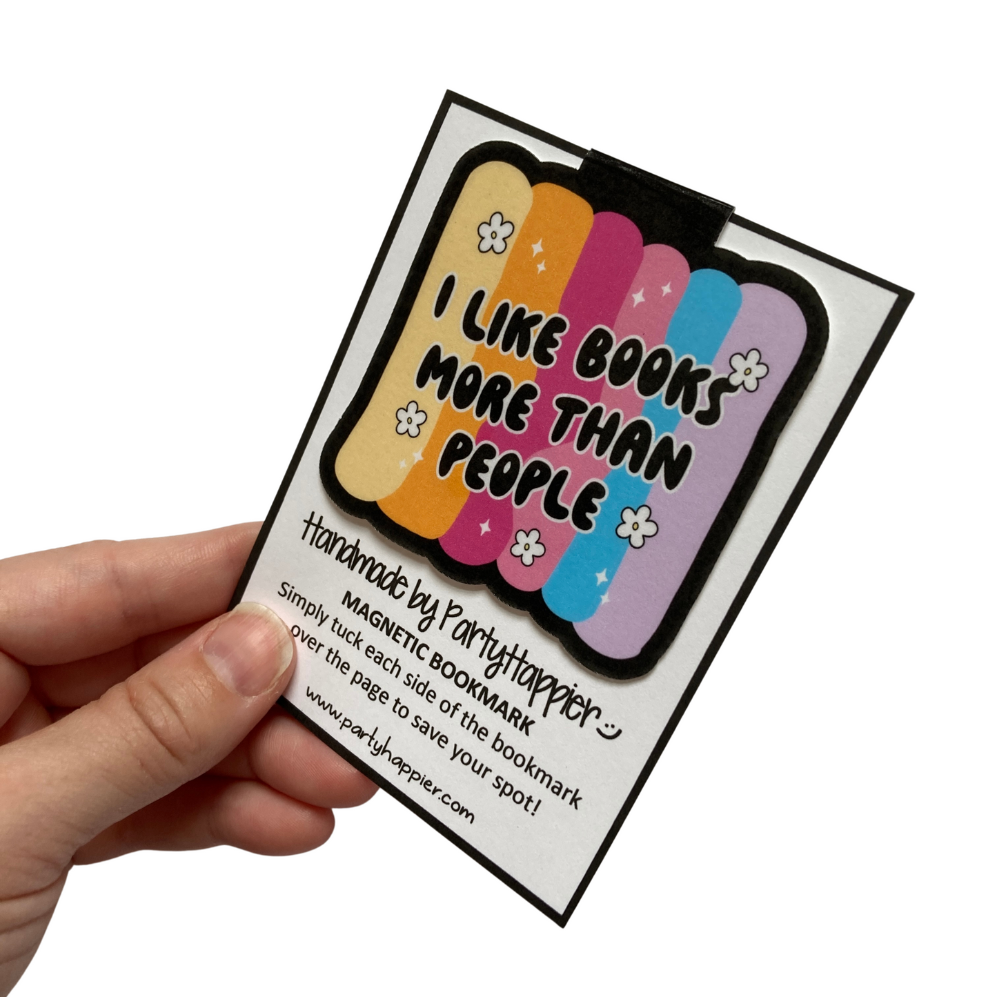I Like Books More Than People Magnetic Bookmark