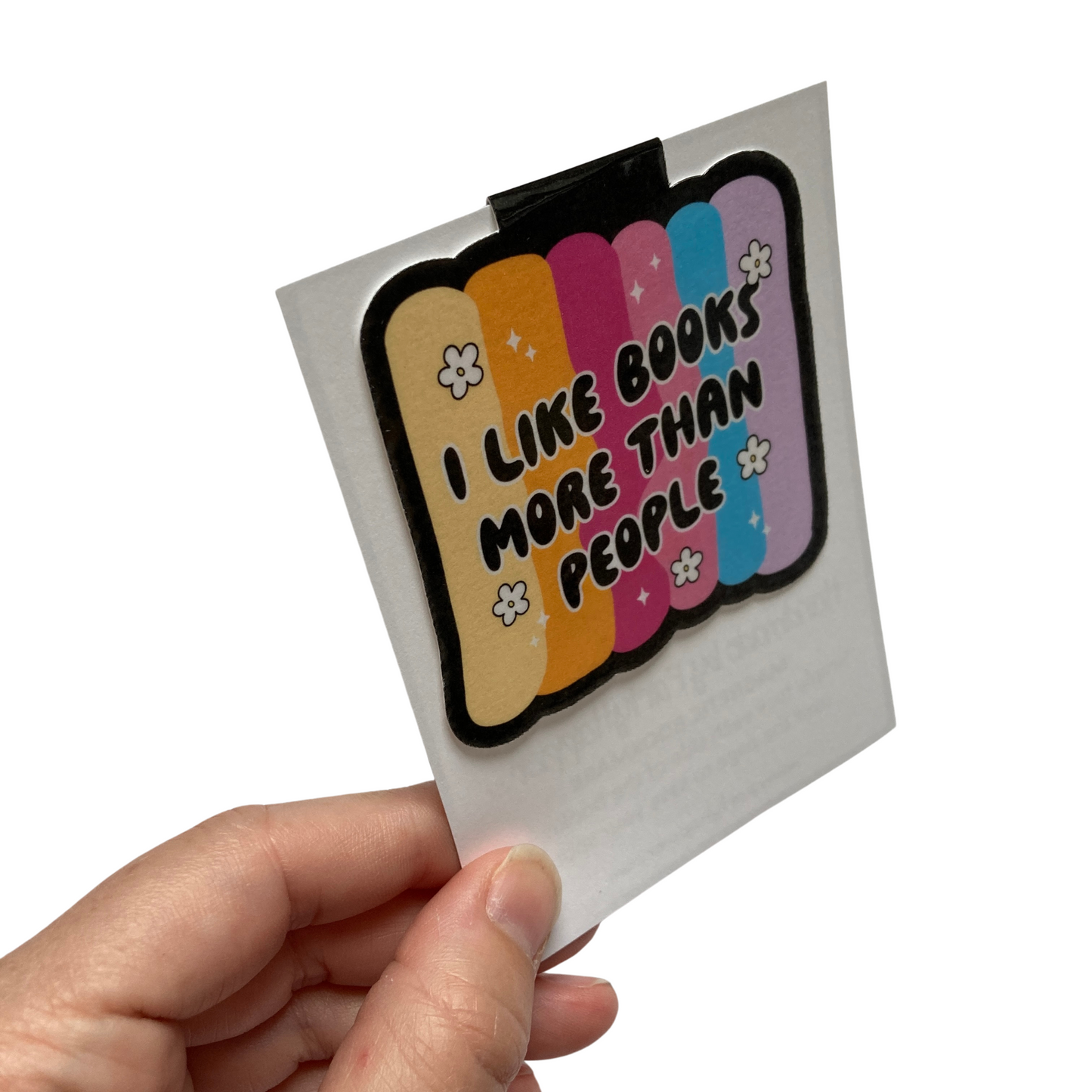 I Like Books More Than People Magnetic Bookmark