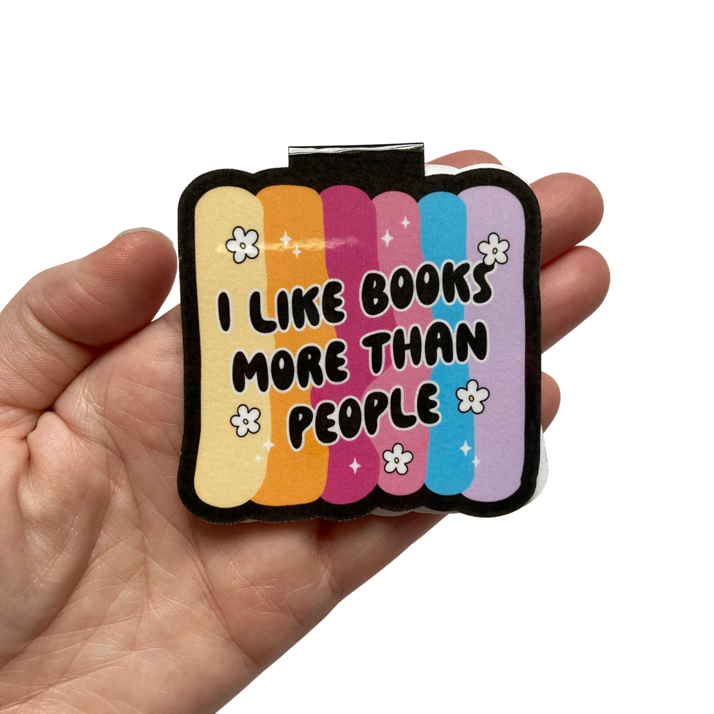 I Like Books More Than People Magnetic Bookmark