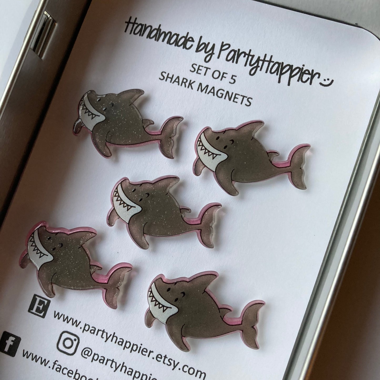 Gray Shark Magnets