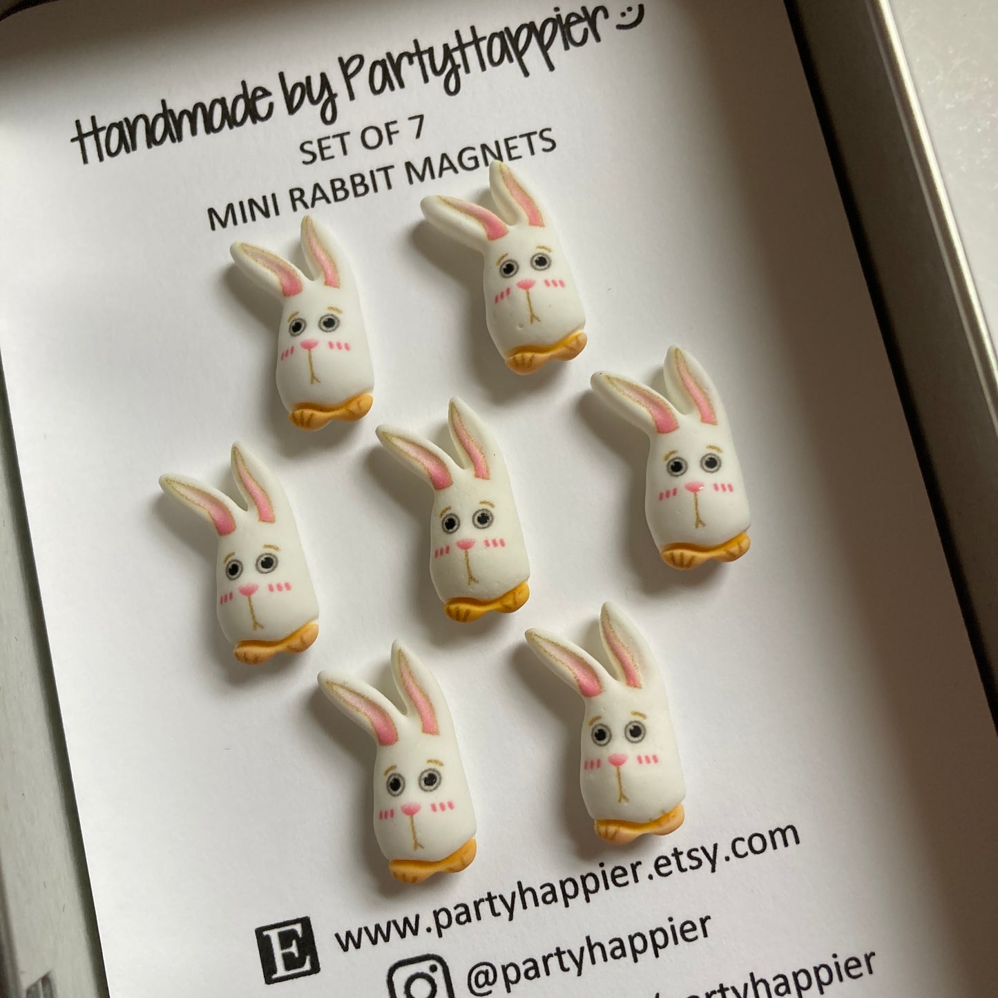 Mini Rabbit Head Magnets