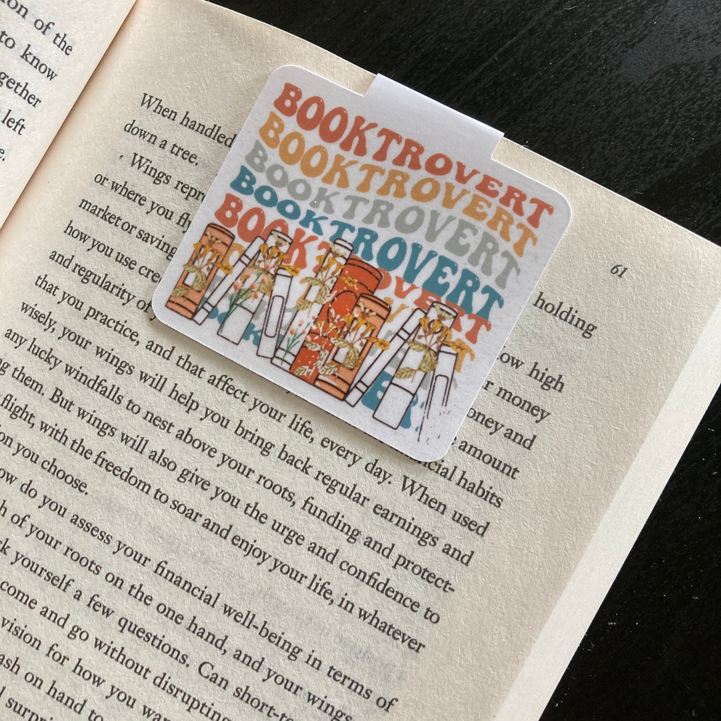 Booktrovert Magnetic Bookmark