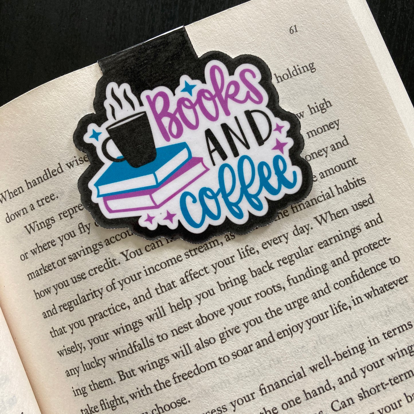 Books and Coffee Bookmark